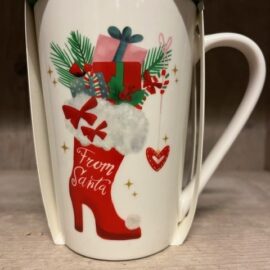 Alternative view of Beker-cadeauset 'From Santa' - Beker + hot chocolatemix (vanille), koekjes & lepeltje